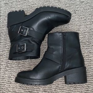 Black Buckle Boots
